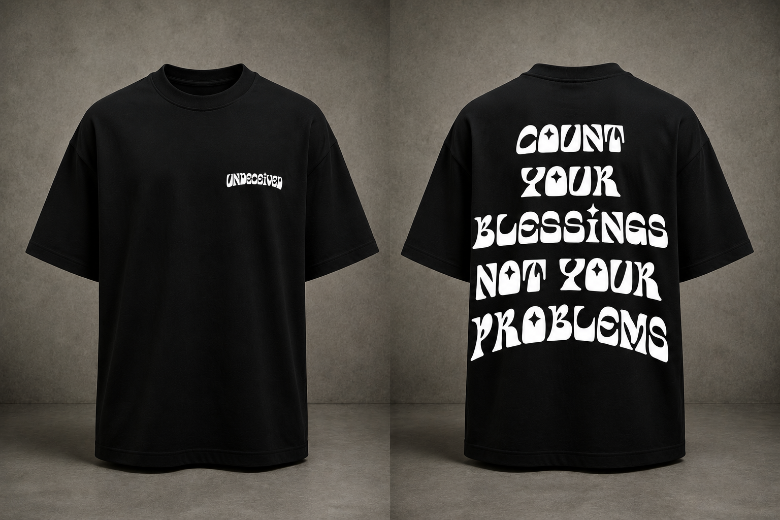 Count your blessing Tee black
